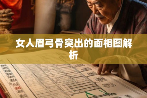 女人眉弓骨突出的面相图解析