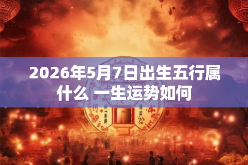 2026年5月7日出生五行属什么 一生运势如何