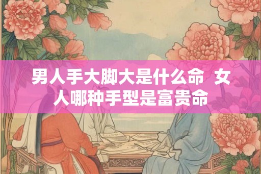 男人手大脚大是什么命  女人哪种手型是富贵命