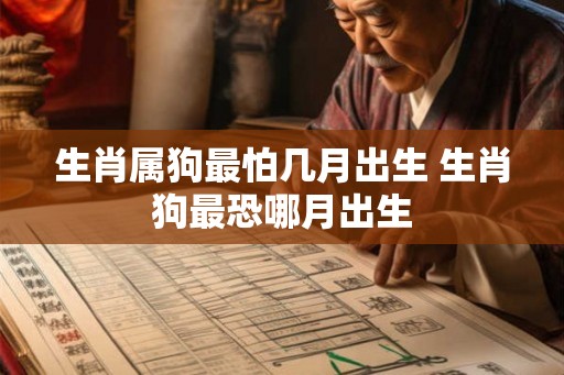 生肖属狗最怕几月出生 生肖狗最恐哪月出生