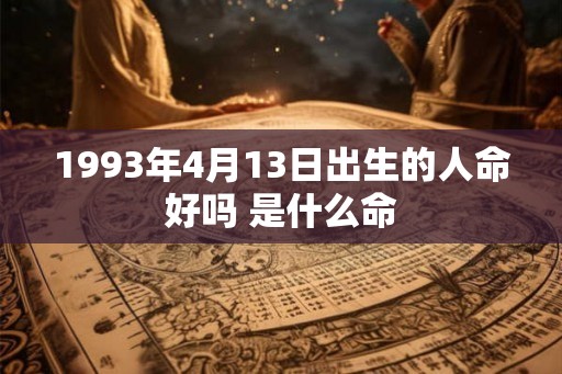 1993年4月13日出生的人命好吗 是什么命 1993年4月13日出生的人命好吗 是什么命