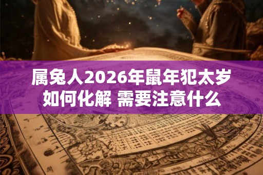 属兔人2026年鼠年犯太岁如何化解 需要注意什么
