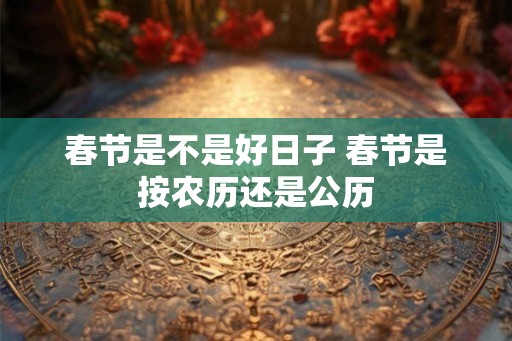 春节是不是好日子 春节是按农历还是公历