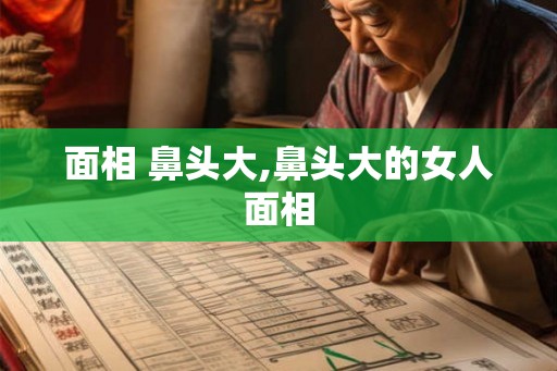 面相 鼻头大,鼻头大的女人面相
