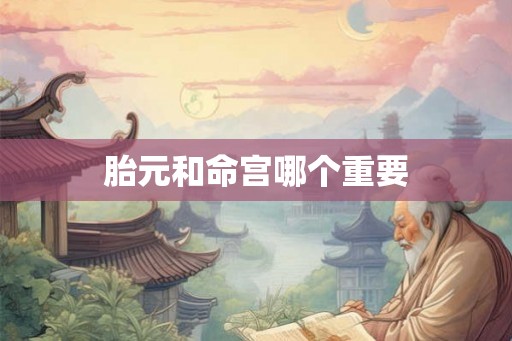胎元和命宫哪个重要 胎元和命宫哪个重要