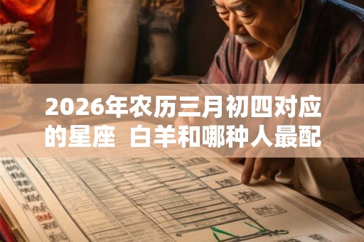 2026年农历三月初四对应的星座 白羊和哪种人最配 2026年农历三月初四对应的星座 白羊和哪种人最配