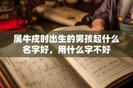 属牛戌时出生的男孩起什么名字好，用什么字不好