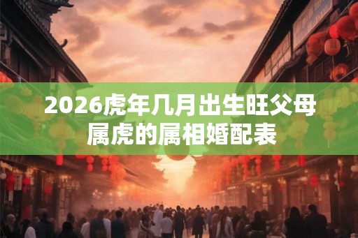 2026虎年几月出生旺父母 属虎的属相婚配表