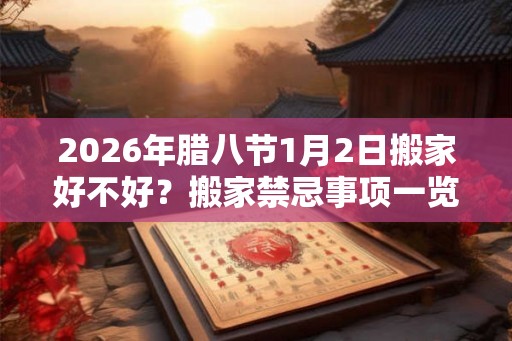 2026年腊八节1月2日搬家好不好？搬家禁忌事项一览！