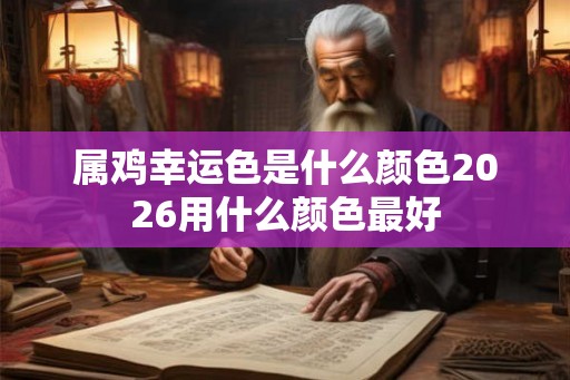 属鸡幸运色是什么颜色2026用什么颜色最好