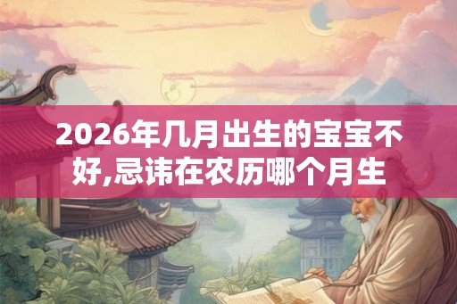 2026年几月出生的宝宝不好,忌讳在农历哪个月生