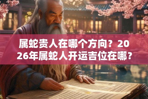 属蛇贵人在哪个方向？2026年属蛇人开运吉位在哪？