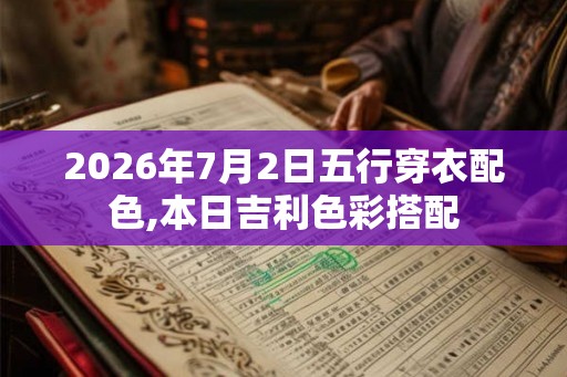 2026年7月2日五行穿衣配色,本日吉利色彩搭配 2026年7月2日五行穿衣配色,本日吉利色彩搭配