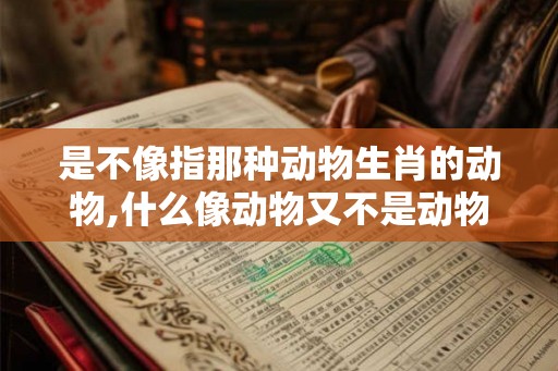 是不像指那种动物生肖的动物,什么像动物又不是动物 是不像指那种动物生肖的动物,什么像动物又不是动物