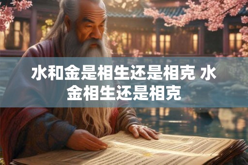 水和金是相生还是相克 水金相生还是相克