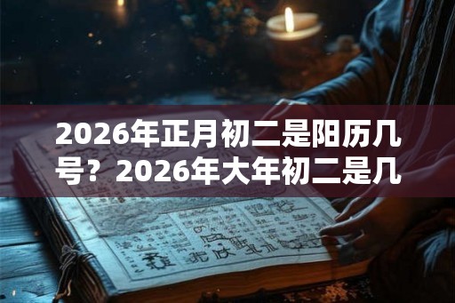 2026年正月初二是阳历几号？2026年大年初二是几月几日？