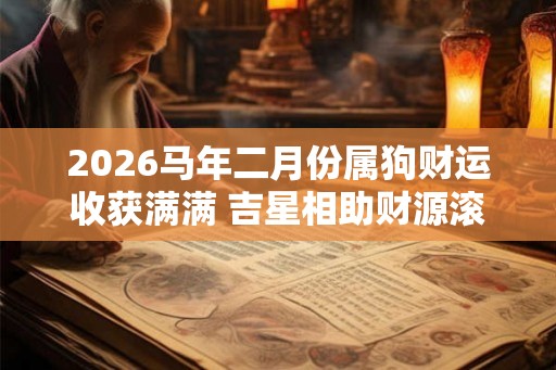 2026马年二月份属狗财运收获满满 吉星相助财源滚滚