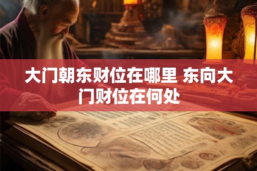 大门朝东财位在哪里 东向大门财位在何处