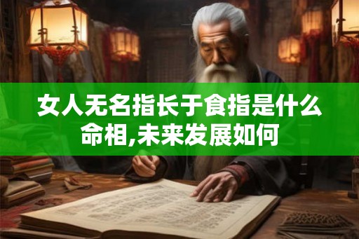 女人无名指长于食指是什么命相,未来发展如何