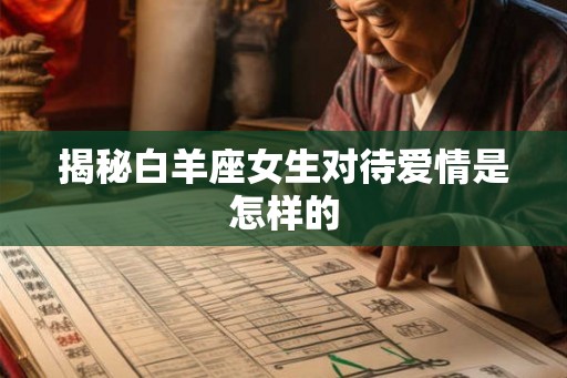 揭秘白羊座女生对待爱情是怎样的 揭秘白羊座女生对待爱情是怎样的