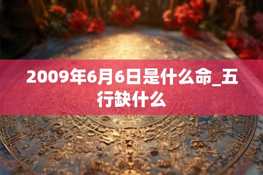 2009年6月6日是什么命_五行缺什么