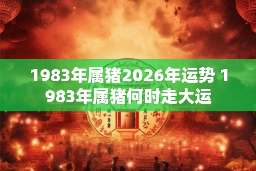 1983年属猪2026年运势 1983年属猪何时走大运 1983年属猪2026年运势 1983年属猪何时走大运