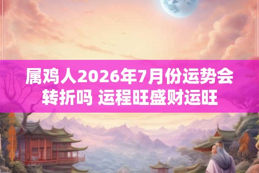 属鸡人2026年7月份运势会转折吗 运程旺盛财运旺