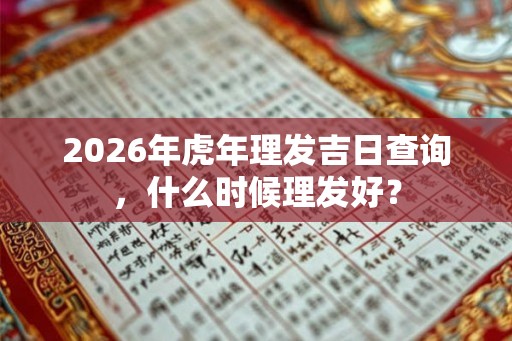 2026年虎年理发吉日查询，什么时候理发好？
