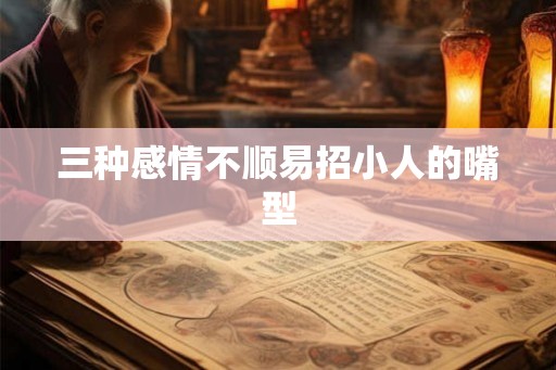 三种感情不顺易招小人的嘴型