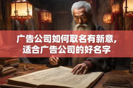广告公司如何取名有新意,适合广告公司的好名字