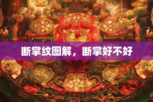 断掌纹图解，断掌好不好