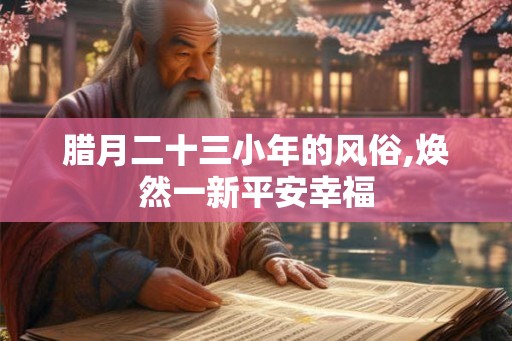 腊月二十三小年的风俗,焕然一新平安幸福 腊月二十三小年的风俗,焕然一新平安幸福