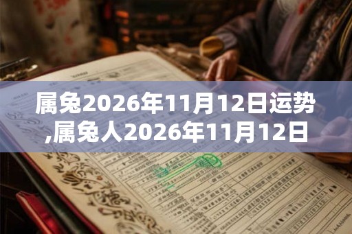 属兔2026年11月12日运势,属兔人2026年11月12日财运,生肖兔2026年11月12日运势 属兔2026年11月12日运势,属兔人2026年11月12日财运,生肖兔2026年11月12日运势