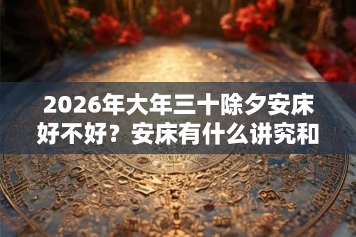 2026年大年三十除夕安床好不好？安床有什么讲究和忌讳？