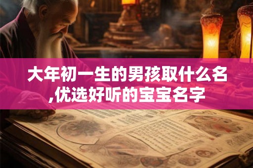 大年初一生的男孩取什么名,优选好听的宝宝名字