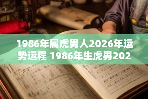 1986年属虎男人2026年运势运程 1986年生虎男2026年运势如何