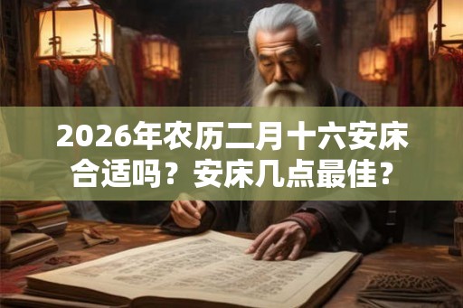 2026年农历二月十六安床合适吗？安床几点最佳？
