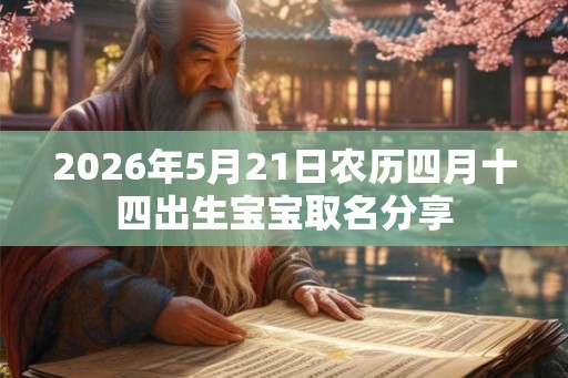 2026年5月21日农历四月十四出生宝宝取名分享