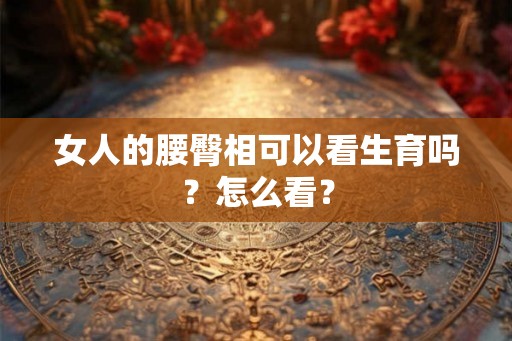 女人的腰臀相可以看生育吗？怎么看？