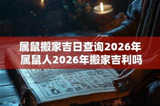 属鼠搬家吉日查询2026年 属鼠人2026年搬家吉利吗 属鼠搬家吉日查询2026年 属鼠人2026年搬家吉利吗