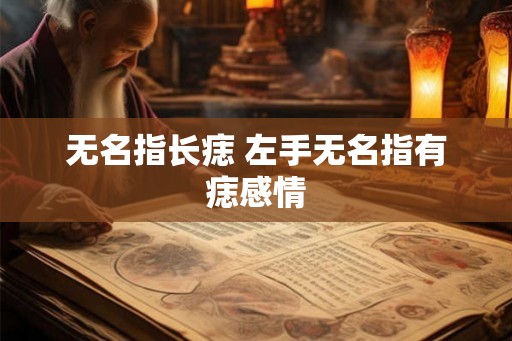 无名指长痣 左手无名指有痣感情