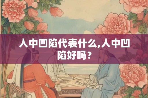 人中凹陷代表什么,人中凹陷好吗？