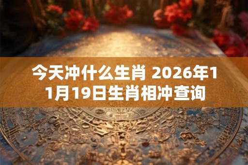 今天冲什么生肖 2026年11月19日生肖相冲查询 今天冲什么生肖 2026年11月19日生肖相冲查询