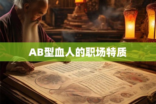 AB型血人的职场特质