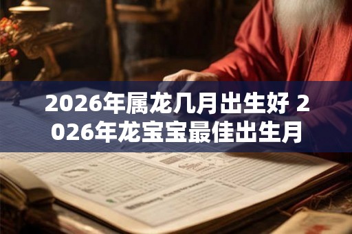 2026年属龙几月出生好 2026年龙宝宝最佳出生月