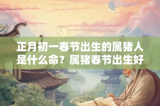 正月初一春节出生的属猪人是什么命？属猪春节出生好不好？