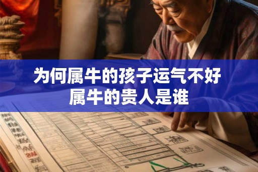 为何属牛的孩子运气不好 属牛的贵人是谁