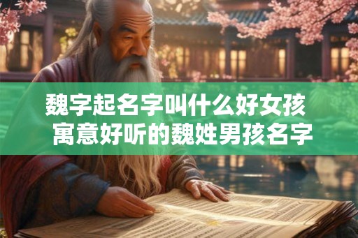 魏字起名字叫什么好女孩  寓意好听的魏姓男孩名字