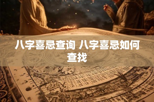 八字喜忌查询 八字喜忌如何查找