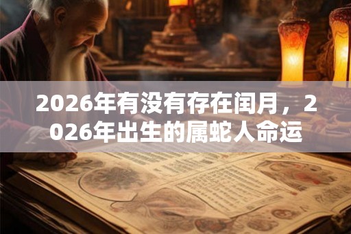 2026年有没有存在闰月，2026年出生的属蛇人命运